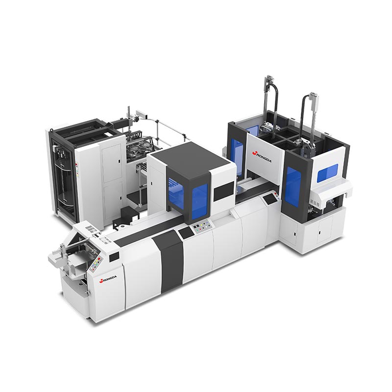 Automatisk dobbeltstasjonsmaskin for stiv boks